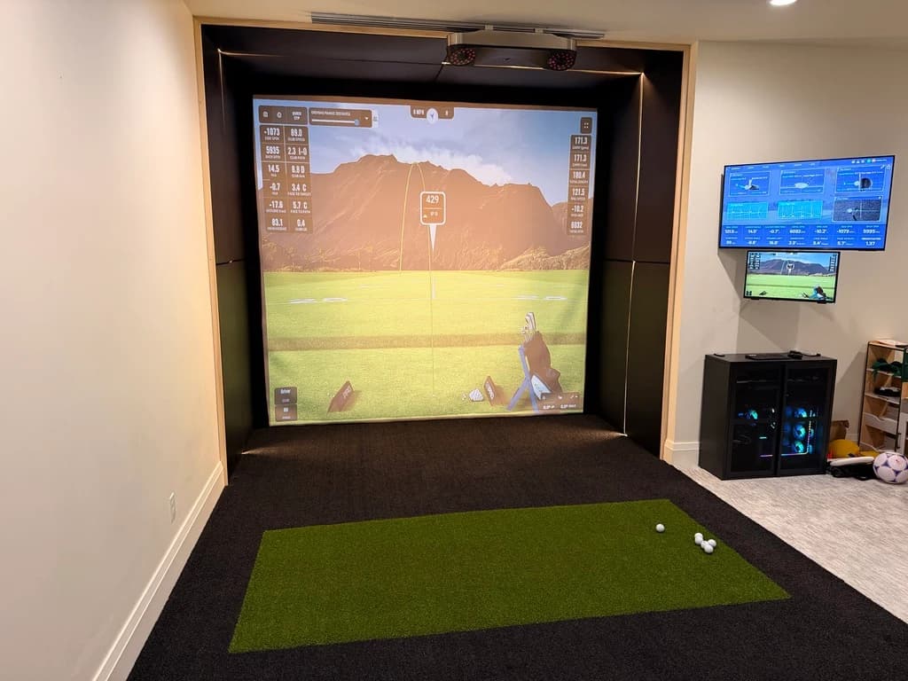 Gimme Golf simulator installation