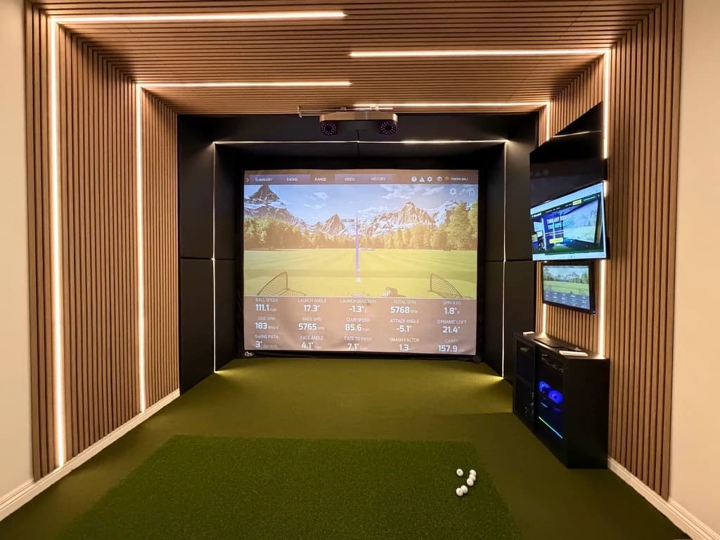 Gimme Golf simulator installation